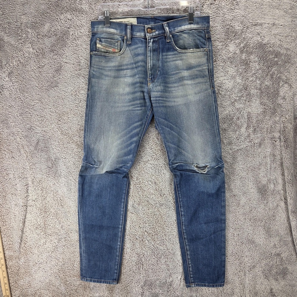Diesel Jeans Mens 30x30 Blue D-Strukt Slim Tapered Zip Fly Stretch 009HH